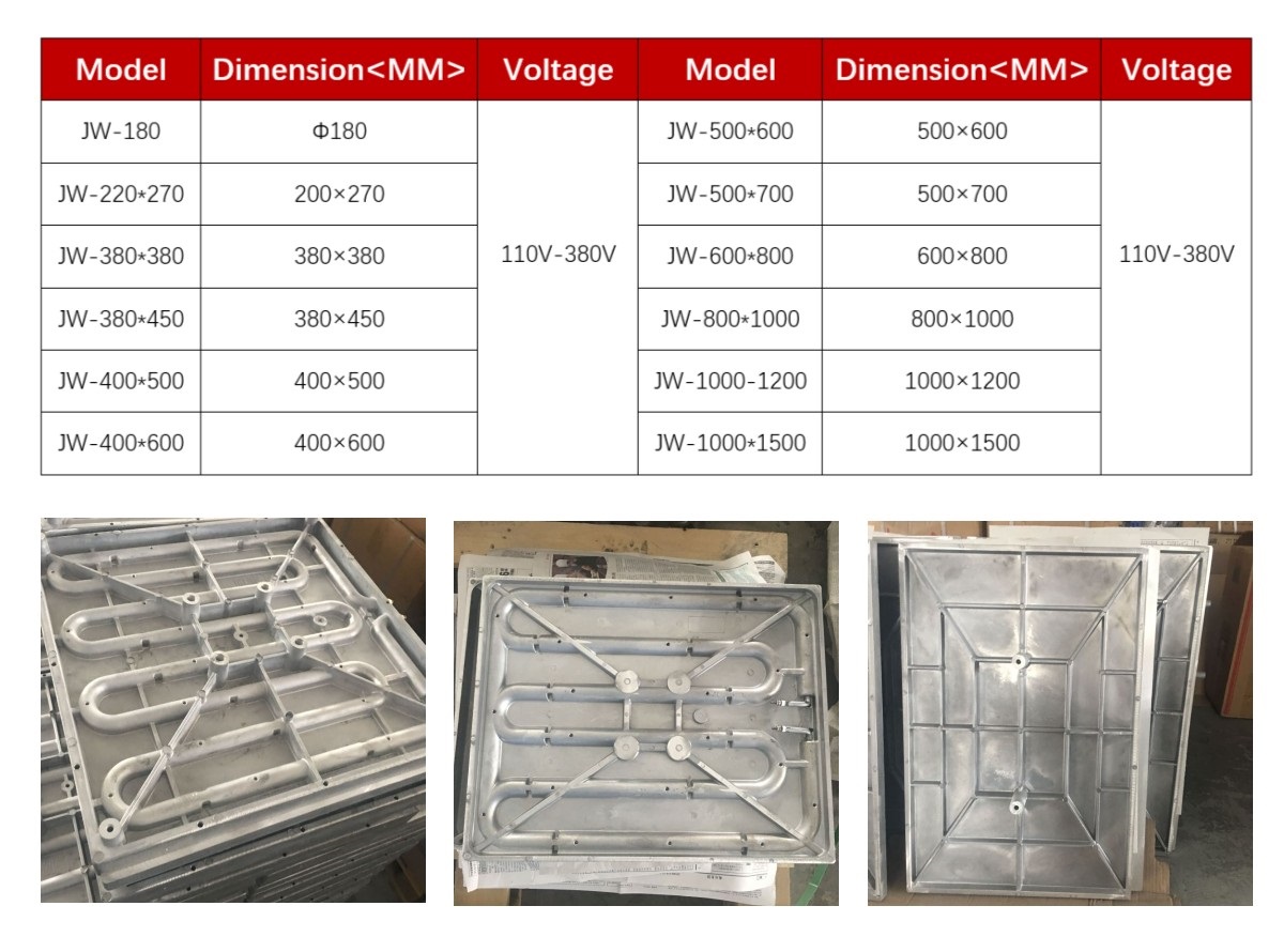 aluminum pagpainit plato