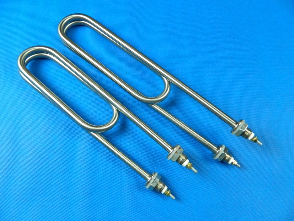 double U shape heating tube