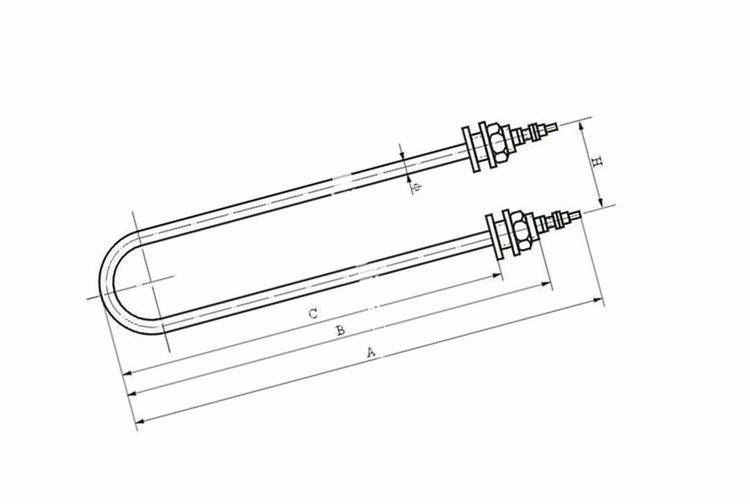 U type heating tubes